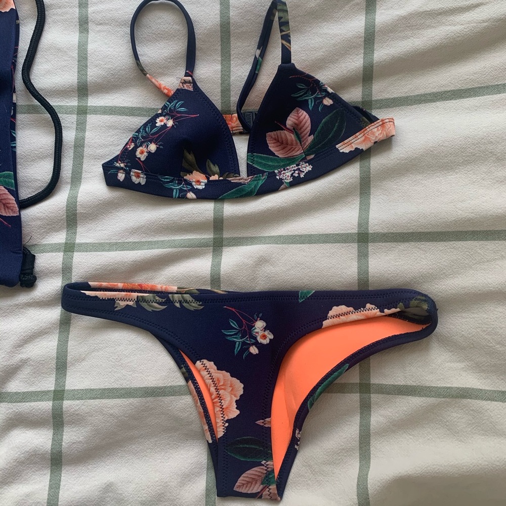 Triangl Floral Neoprene Bikini